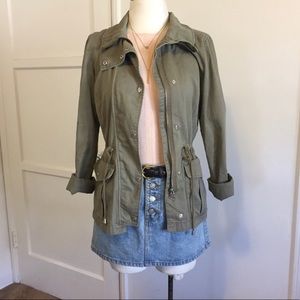 H&M olive anorak utility jacket, M